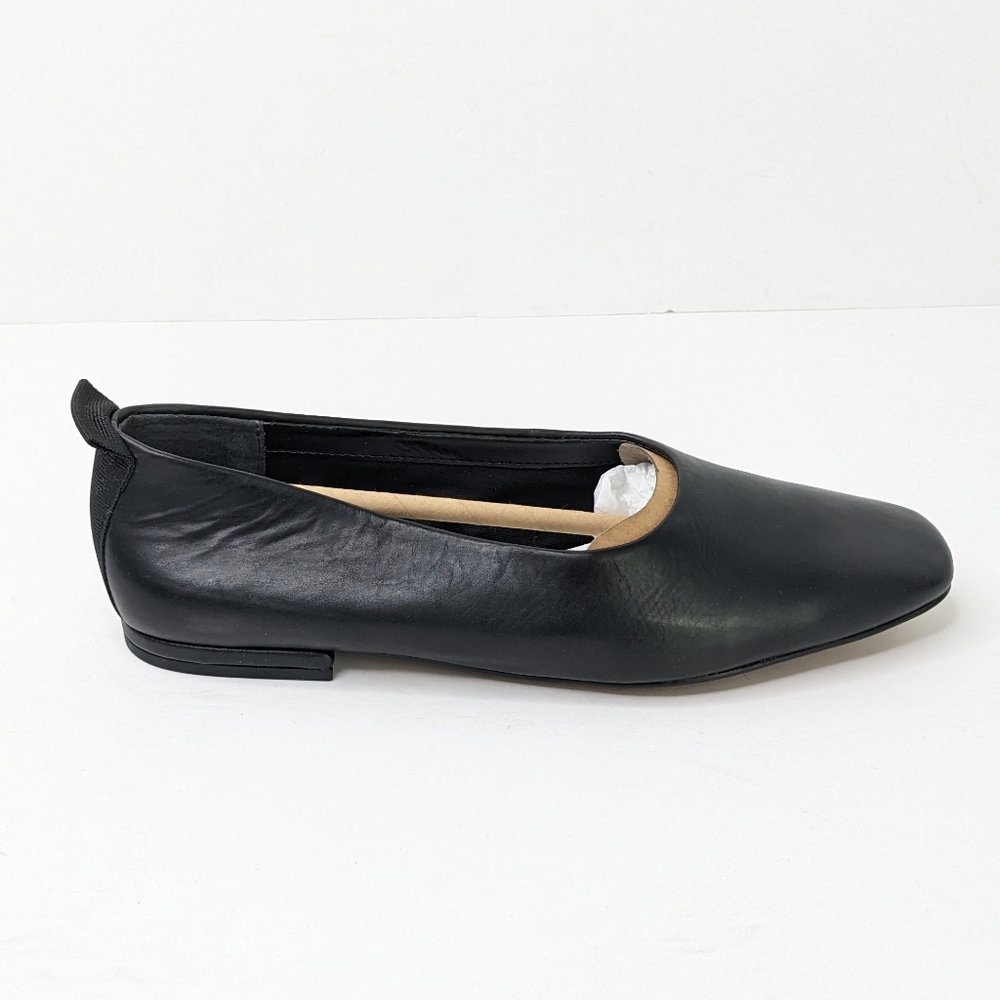 Franco Sarto Black Leather Flats - Picture 2 of 6